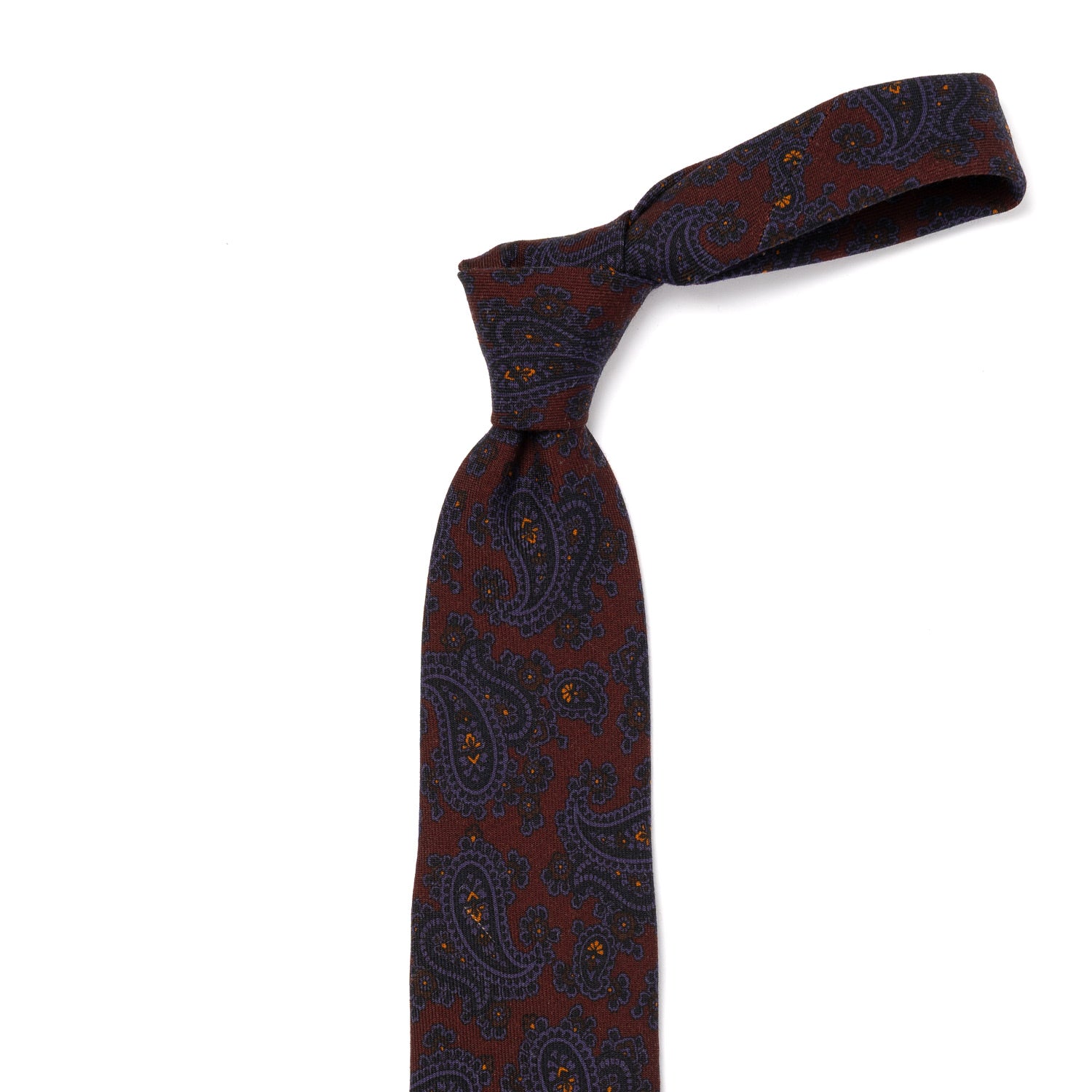 CA Archivio Storico: Tie "Cachemire Turco" made of pure Wool - hand-rolled
